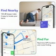 thumbnail image 5 of Find My Locator Find Anti-loss Device Global Remote Tracking, Only Applicable To iOS, Elderly Children Pet Positioning Tracker Anti-lost, 2 Pack, White, 5 of 7