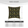thumbnail image 4 of Haiem Pineapple Print Velvet Soft Solid Decorative Square Throw Pillow Covers Set with Elegant Piping Christmas Cushion Case for Sofa Bedroom Car-18"x18", 4 of 8