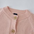 thumbnail image 6 of Gibobby Sweater Baby Boys Girls Button-Up Cardigan Crew Neck Long Sleeve 12 Months 2t 3t 4t Toddler Knit Sweater(3-4 Years,Pink), 6 of 7