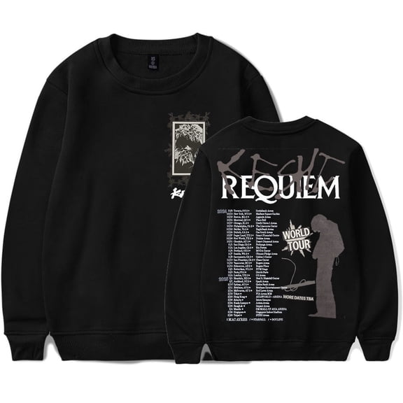 Keshi Requiem World Tour Logo Merch Long Sleeve Unisex Classic Crew Neck Sweatshirt Streetwear