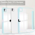 thumbnail image 5 of Allytechgroup iPad Pro 11 M4 2024 Case with Pencil Holder, Clear Back Cover Auto Sleep Wake Protective Trifold Stand Shockproof Slim Fit Case for Apple iPad Pro 11" 2024, Skyblue, 5 of 8