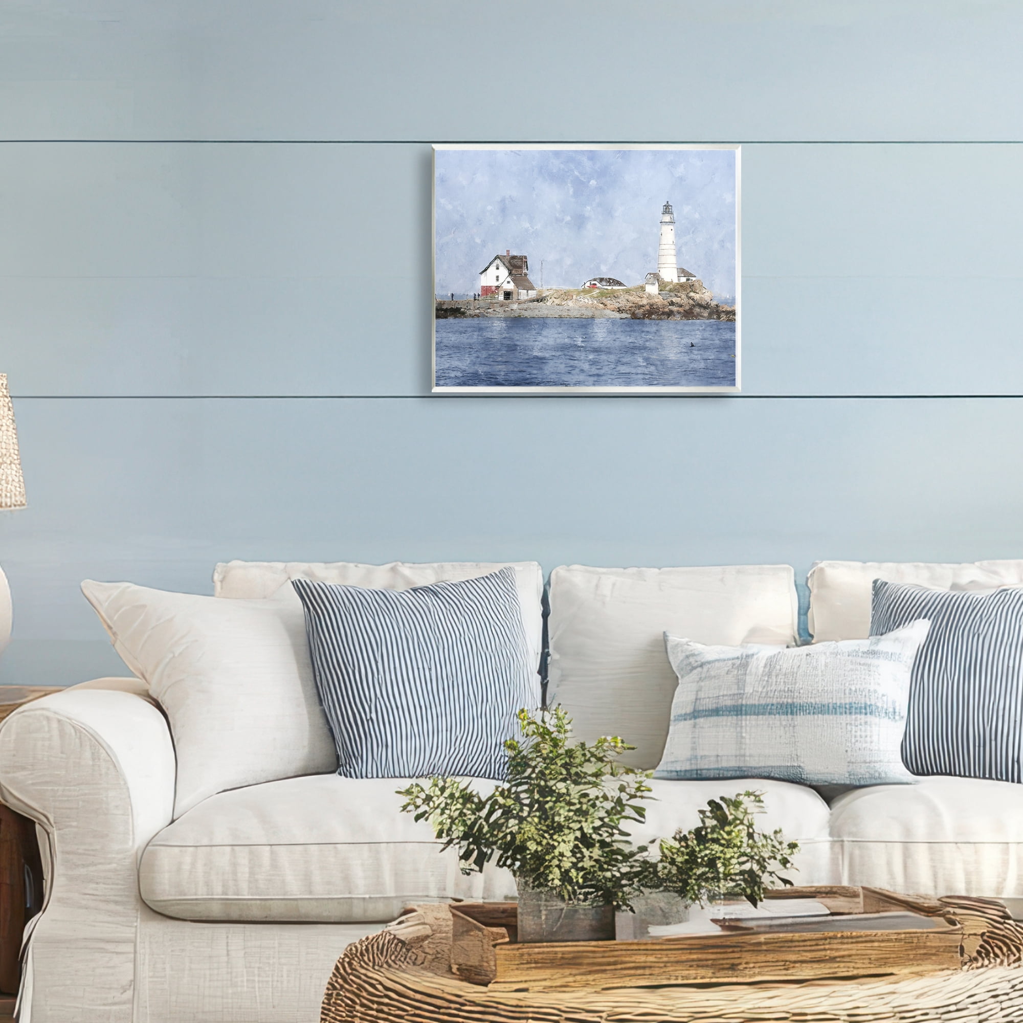 Stupell Industries Picturesque Lighthouse Island Wall Plaque Art, design by Kim Curinga