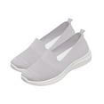 thumbnail image 5 of Womens Slip On Loafers | Casual Comfort Walking Shoes with Breathable Mesh Upper | All-Day Cushion & Flexible Sole | Lightweight Gray Shoes for Women,Size 42, 5 of 7