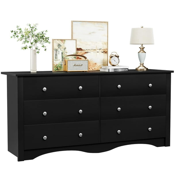 Drawer ブラックファーベスト Furmax 6-Drawer Dresser - Closet dressers for ecommerce - Walmart