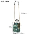 thumbnail image 2 of FORMRS Crossbody Bag for Women Quilted Travel Shoulder Cell Phone Purse with Chain Strap Handbag, Green Forest Pattern, 2 of 7