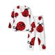 thumbnail image 1 of Balery Fly Flying Ladybug Pijama para Hombre de Dos Piezas con Manga Larga, Conjunto de Dormir y Descanso Suave con Bolsillos-Large, 1 of 1