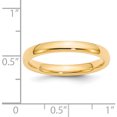 thumbnail image 4 of 14K Yellow Gold 3mm Comfort-Fit Band (Size 9.5) Made In United States cf030-9.5, 4 of 5