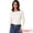 Beige, variant on Women's Boat Neck Long Sleeve Ribbed Sweaters XL Coffee