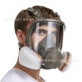 thumbnail image 3 of Generic 16-in-1 Full Face Silicone Gas Mask with Wide View, Includes 2 Filter Boxes, 2 Covers, 10 Filter Pads, and Storage Bag, Lightweight & Durable Design, 3 of 6