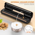 thumbnail image 5 of Vacuum Sealer Machine Food Vacuum Sealer Automatic Air Sealing System for Food Storage Dry and Moist Food Modes 12.6 Inch with 15Pcs Seal Bags Starter Kit (Black), 5 of 8