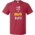 thumbnail image 3 of Inktastic Lab Life is Ruff Yellow Labrador T-Shirt, 3 of 5