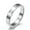 4mm Silver, variant on 316L Stainless Steel Roman Numerals CZ Band 3mm/4mm Mens Women's Ring Size 5-11