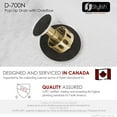 thumbnail image 5 of Stylish Black Pop-Up Drain with Overflow D-700N2, 5 of 12