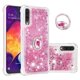 thumbnail image 1 of Funda para Samsung Galaxy A30/A50/A50S con Brillo Líquido Flotante, Purpurina, Parachoques y Anillo Giratorio Soporte, 1 of 5