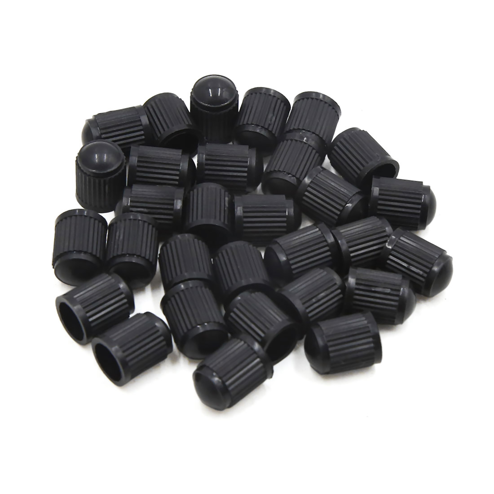 V-PRO TR413C Chrome Purple Snap-In Tire Valve Stems - 4 Kits With Short Black Rubber - 1-Year Warranty