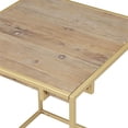 thumbnail image 4 of Connexion Decor Portam Reclaimed Elm and Metal End Table in Natural/Brass, 4 of 5