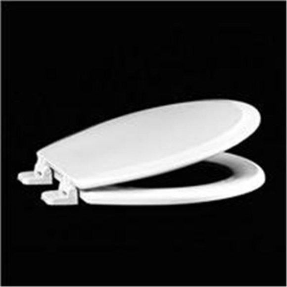 Centoco 700-001 Siège de Toilette en Bois Moulé Blanc de Qualité Supérieure