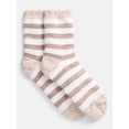thumbnail image 3 of Joyspun Women's Double Layer Crew Lounge Socks, 3 Pack, Shoe Sizes 4-10, 3 of 4
