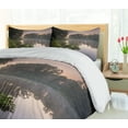 thumbnail image 5 of Ambesonne Forest Duvet Cover Sets, Lake Natura Netherlands, 2-Queen, Green Purplegrey, 5 of 7
