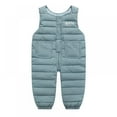 thumbnail image 3 of Uccdo Baby Winter Down Snow Pants Overalls Snowsuit Toddler Boys Girls Warm Down Jumpsuit Zipper Snow Bibs Pants 6M-4T, 3 of 5