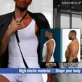 thumbnail image 5 of MISS MOLY Men's Slimming Body Shaper Vest Shirt Abs Abdomen Compression Shirt Moobs Workout Tank Tops Undershirts, 5 of 5