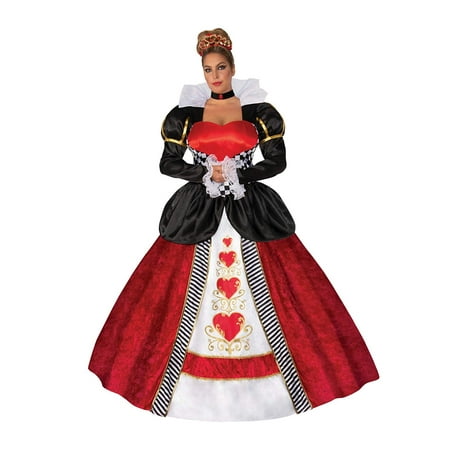 Curvy Queen of Hearts Super Deluxe Costume - Size XXXL