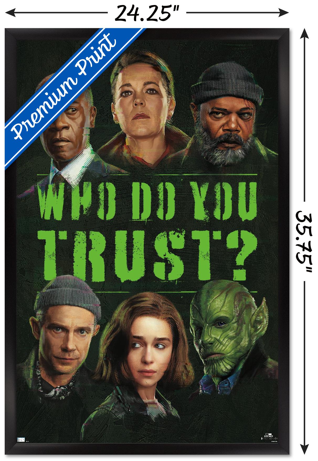 Marvel Secret Invasion - Who Do You Trust Grid Wall Poster, 22.375" x 34" Framed