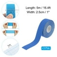thumbnail image 2 of Uxcell 16.4ft x 1 Inch Adhesive Non-Slip Aerial Hoop Tape Athletic Tape Grip  Sports Tape, Blue 3 Roll, 2 of 7