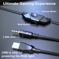 thumbnail image 2 of Voistek V9 Over-Ear Gaming Headset with Microphone, Surround Sound, Noise Cancellation, Red, 2 of 9