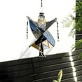 thumbnail image 4 of Dancing Lady Inspired Stained Glass Spinner, Stained Glass Wind Spinner, Acrylic Sunlight Catcher for Window Garden Porch, Colorful Boho Wind Spinner Ornament for Indoor Outdoor Display(1PC), 4 of 7