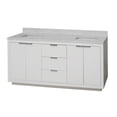 thumbnail image 5 of Stockholm 72" Bathroom Vanity with White Cabinet and Engineered Marble Top, 5 of 7