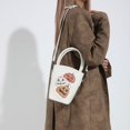 thumbnail image 4 of Bolso de hombro de calabaza de PU para mujer, bolso cruzado, bolso de calabaza (blanco), 4 of 8