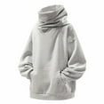 thumbnail image 6 of TBWNWG Mens Hoodies Pullover,Oversized High Neck Pullover Hoodie Casual Streetwear For Youth Fashion Sweater Jacket,Sizes XL, 6 of 9