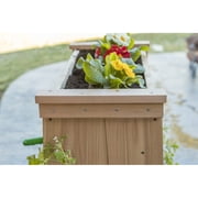 YardCraft Vertical Cedar Wall Planter, Chemical-Free, 24 W x 48 H x 16 D