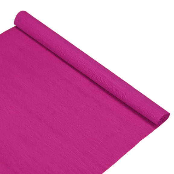 Crepe Paper, 8.2ft x 20 Inch /250 x 50cm Soft Wide Crepe Paper Streamer Sheet, Decorative Craft Streamer [Rose Red]