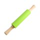 thumbnail image 1 of Abastado Rodillo de Silicona para Hornear - Mango de Madera con Superficie Antiadherente - Rodillo de Masa para Pizza, 1 of 5