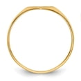 thumbnail image 2 of 14K Yellow Gold Ring Band Signet 6.0x7.5mm Closed Back Heart, Size 7, 2 of 5