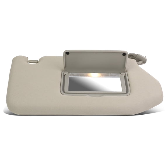 For 2013 to 2019 Pathfinder Infiniti JX35 QX60 OE Style Passenger Side Grey Sun Visor Sunshade with Mirror and Vanity Light 15