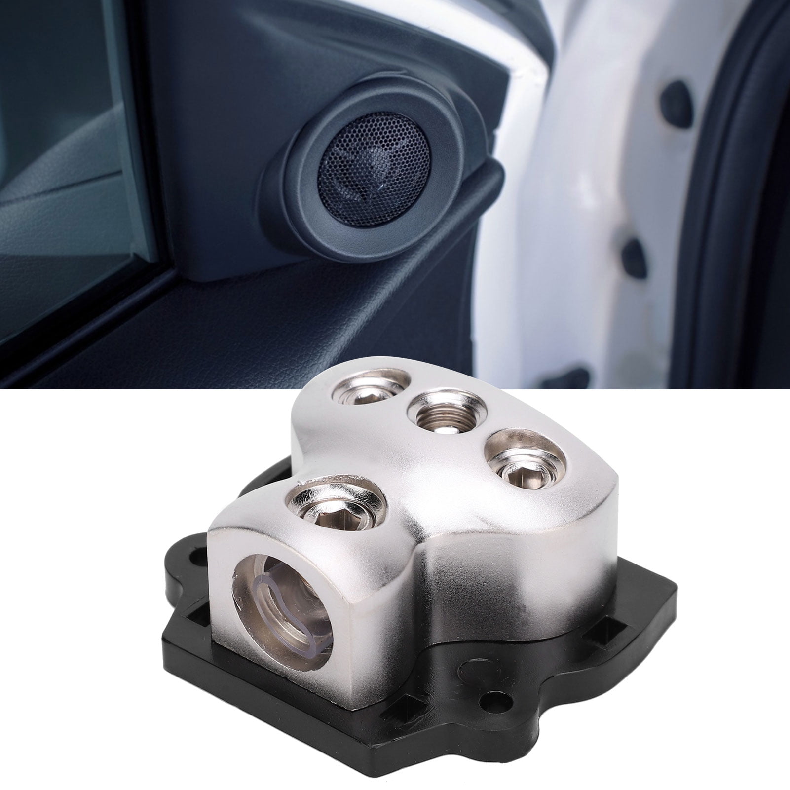 Power Fuse Holder Box Corrosion Resistance Zinc Alloy 1 In 3 Out Rust