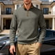 thumbnail image 3 of Ceisia Men's Casual Striped Half Button Round Neck Pullover with Pocket Daily Fashion Top Gift, 3 of 9