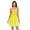 Gradation of Yellow Colors, variant on Women's Strapless Dress High-waist Smocked Casual Dresses A-Line Midi Dress for Summer Vacation, Bright Emerald Green Print S