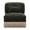 Black+Green, variant on Armless Sofa Leopard Chenille W/1 Pillow -Brown black