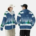 thumbnail image 4 of Kdxio Christmas Trees Print Women Men Sun Protection UPF 50+ Jackets Zip Up Long Sleeve Hoodie Hiking Lightweight with Pockets, 4 of 7