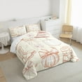 thumbnail image 3 of Homewish Botanical Pumpkin 2pcs Bedding Comforter Set For Teens Boys Girls,Happy Autumn Harvest Twin Comforter Sets,Kawaii Bow Knot Breathable Bedding Set,Lightweight Room Decor,Reversible, 3 of 8