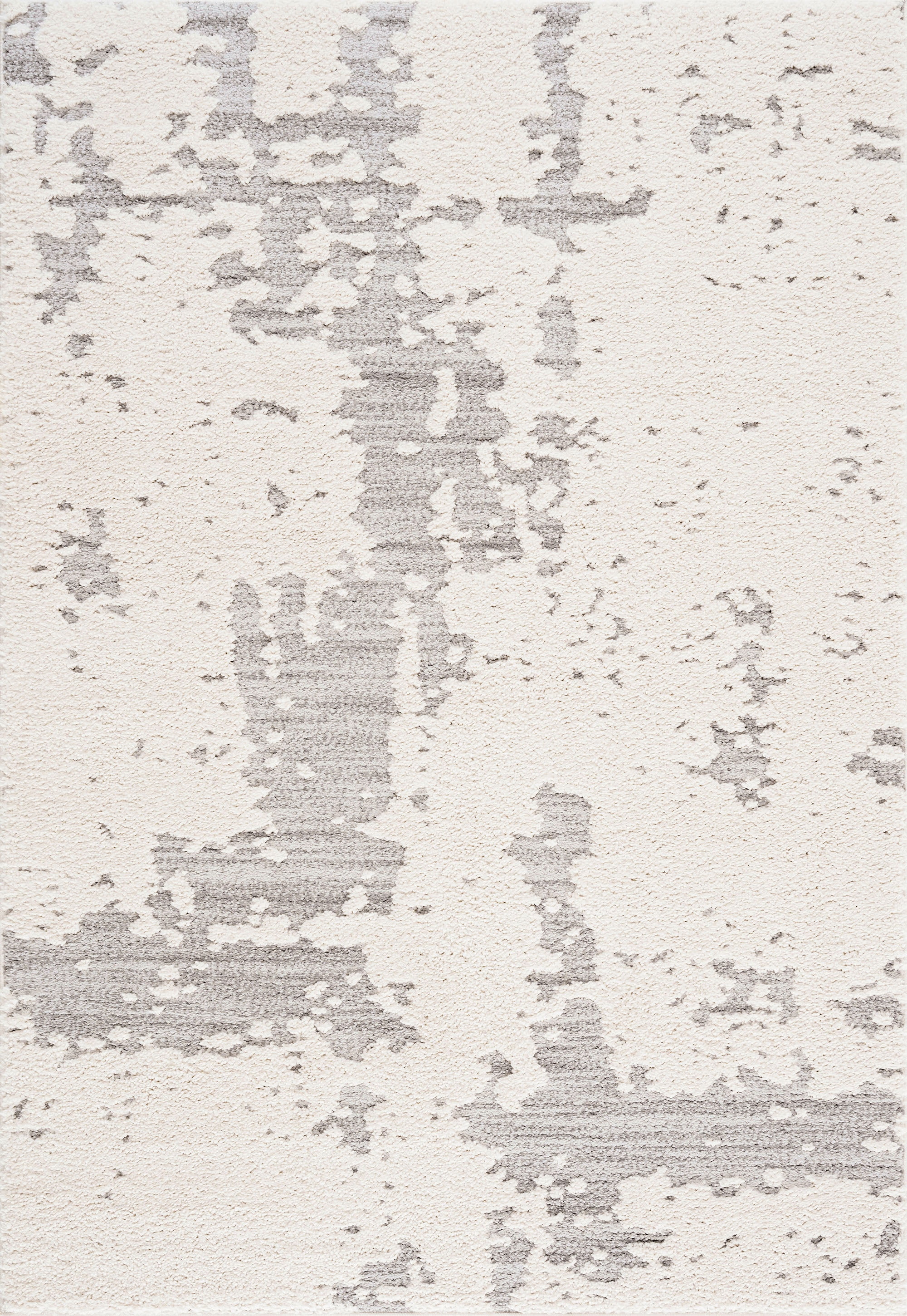 Bliss Rugs Artisan Shag Contemporary 8' x 10' Ivory and Gray Indoor Area Rug
