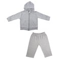 thumbnail image 1 of Ensemble Pantalon et Sweat à Capuche Interlock Gris Chiné, 1 of 3