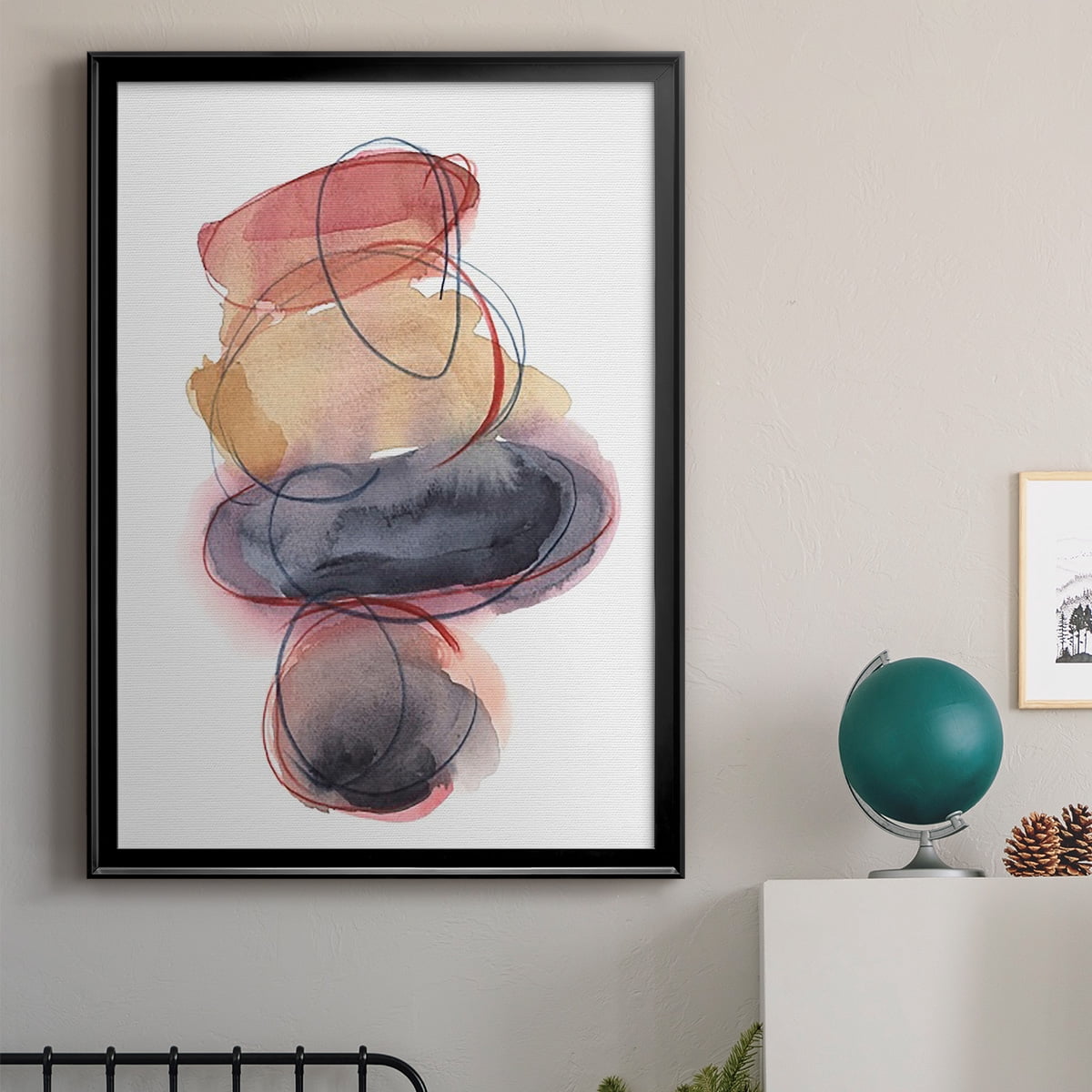 Balancing Act I Premium Framed Print, in Gold, Black, or Silver - Ready to Hang