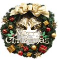 thumbnail image 1 of Advancent Guirnalda de Navidad de simulación Artificial, colgante de vacaciones interesante, diseño de escena, puerta delantera, ventana, Kits de decoración para fiestas, 1 of 5