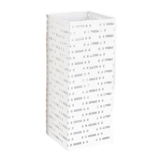 Shangren Umbrella Holder Convenient Storage Bucket Freestanding Non Slip for Entryway White Square