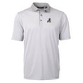 thumbnail image 2 of Men's Cutter & Buck Gray/White Springfield Cardinals Virtue Eco Pique Micro Stripe Recycled Polo, 2 of 3